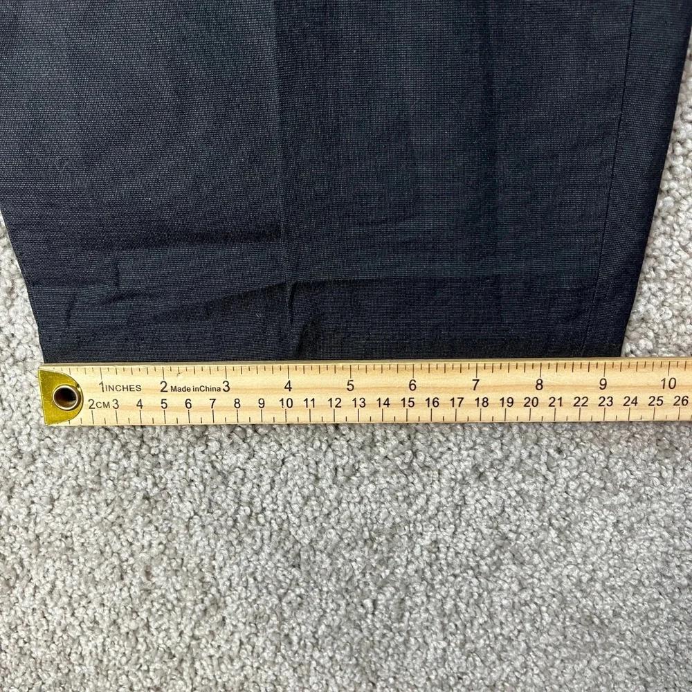 Banana Republic Dress Pants Mens 36x30 Black Flat Front Straight Leg Classic